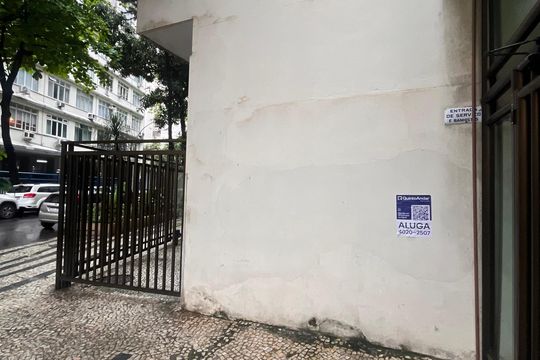 Placa de apartamento para alugar com 1 quarto, 50m² em Copacabana, Rio de Janeiro