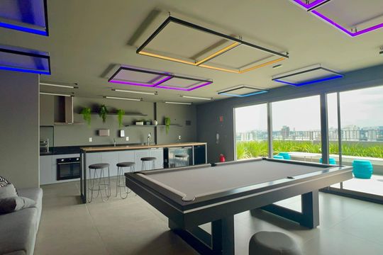 Área comum de kitnet/studio para alugar com 1 quarto, 25m² em Pinheiros, São Paulo
