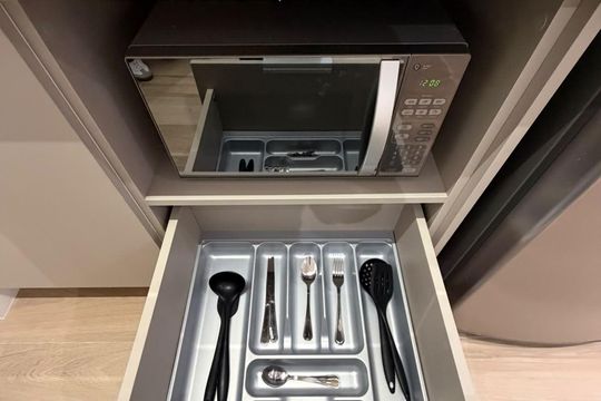 Cozinha de kitnet/studio à venda com 1 quarto, 23m² em Vila Clementino, São Paulo