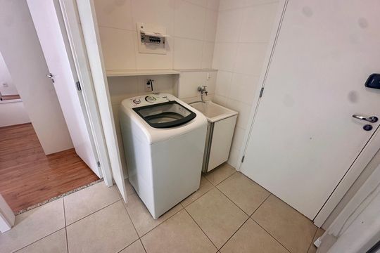 Lavanderia de apartamento à venda com 1 quarto, 28m² em Chácara Santo Antônio, São Paulo
