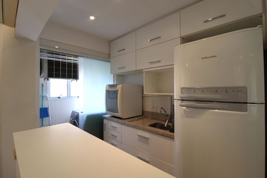 Cozinha e Área de Serviço de apartamento para alugar com 1 quarto, 47m² em Moema, São Paulo