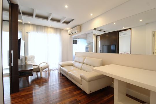 Sala de apartamento para alugar com 1 quarto, 47m² em Moema, São Paulo