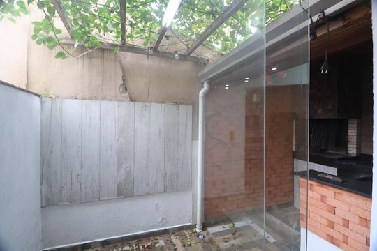 Área comum - Churrasqueira de casa de condomínio para alugar com 3 quartos, 91m² em Centro, Canoas