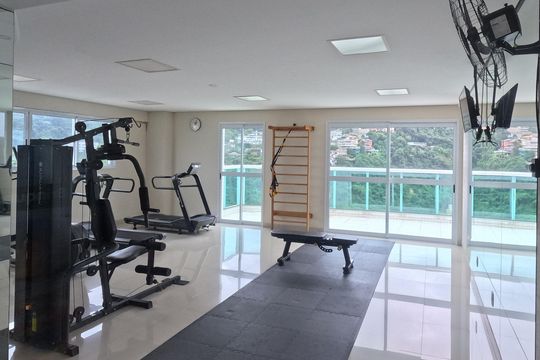 Área Comum - Academia de apartamento para alugar com 2 quartos, 77m² em José Menino, Santos