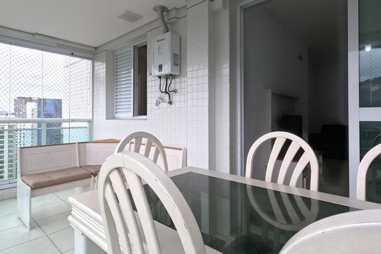 Varanda da Sala de apartamento para alugar com 2 quartos, 77m² em José Menino, Santos
