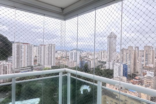 Vista do Quarto 2 de apartamento para alugar com 2 quartos, 77m² em José Menino, Santos