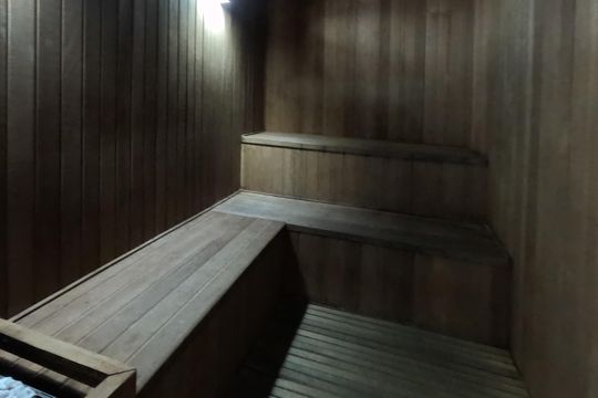Área Comum - Sauna de apartamento para alugar com 2 quartos, 77m² em José Menino, Santos