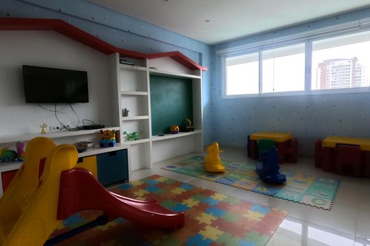 Área Comum - Brinquedoteca de apartamento para alugar com 2 quartos, 77m² em José Menino, Santos