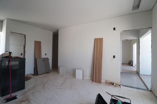 Sala/Cozinha de apartamento para alugar com 3 quartos, 82m² em Novo Mundo, Uberlândia