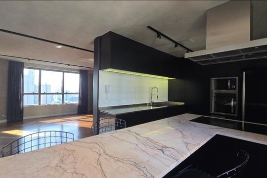 Cozinha de apartamento à venda com 2 quartos, 135m² em Campestre, Santo André