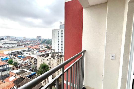 Varanda da Sala de apartamento à venda com 2 quartos, 46m² em Jardim Aida, Guarulhos