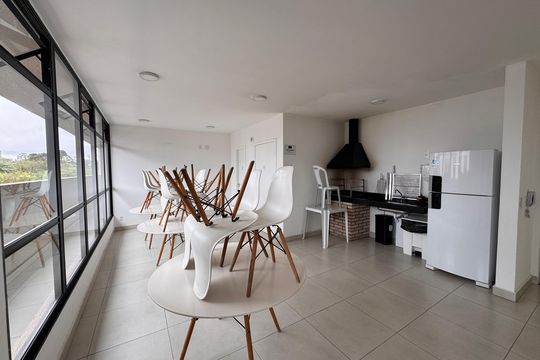 Área comum - Churrasqueira de apartamento para alugar com 2 quartos, 45m² em Jardim Pioneira, Cotia