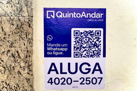 Placa de apartamento para alugar com 1 quarto, 47m² em Centro, Rio de Janeiro