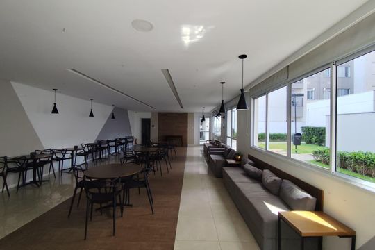 Área comum - Salão de festas de apartamento para alugar com 2 quartos, 42m² em Jardim Monte Alegre, Taboão da Serra
