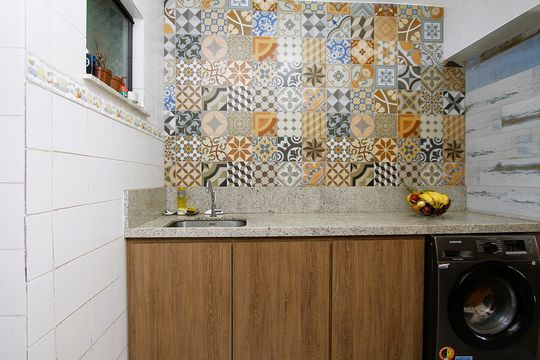 Área de Serviço de apartamento à venda com 3 quartos, 135m² em Nova Granada, Belo Horizonte