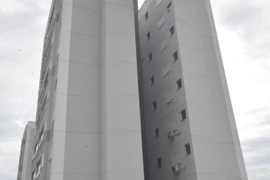 Fachada do bloco de apartamento à venda com 2 quartos, 60m² em Vila Rio Branco, Jundiaí