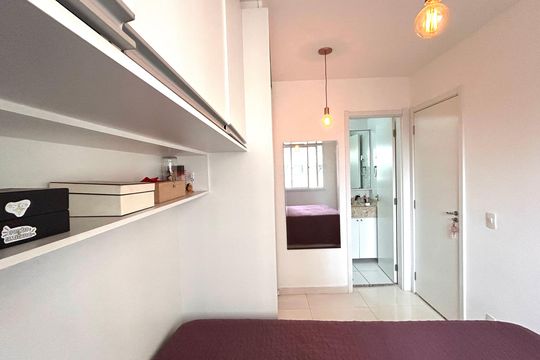Quarto 1 - suíte 1 de apartamento à venda com 1 quarto, 28m² em Jardim Prudência, São Paulo