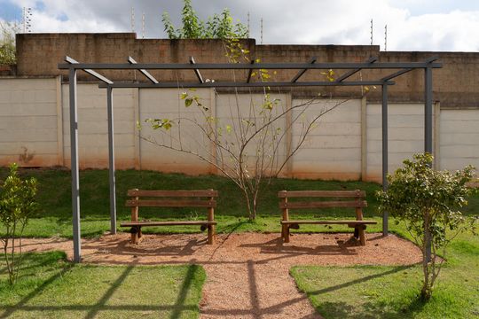 Área comum de apartamento à venda com 2 quartos, 60m² em Balneário Tropical, Paulínia