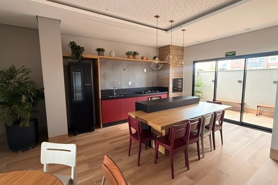Área gourmet de apartamento para alugar com 2 quartos, 60m² em Jardim América, Goiânia
