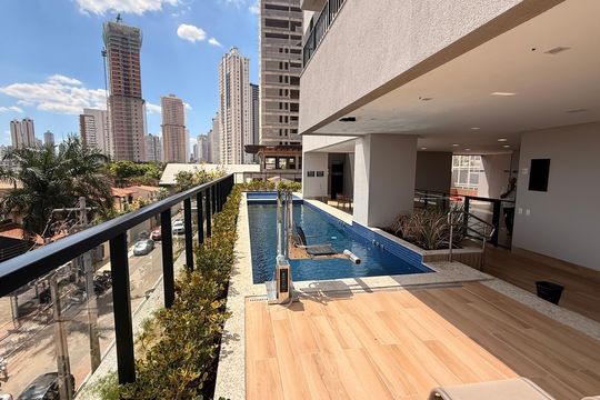 Área comum - Piscina de apartamento para alugar com 2 quartos, 60m² em Jardim América, Goiânia