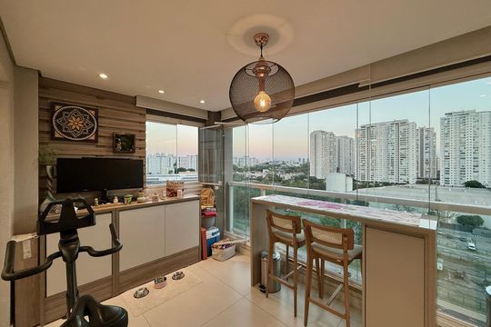 Sacada de apartamento à venda com 2 quartos, 68m² em Jardim Dom Bosco, São Paulo