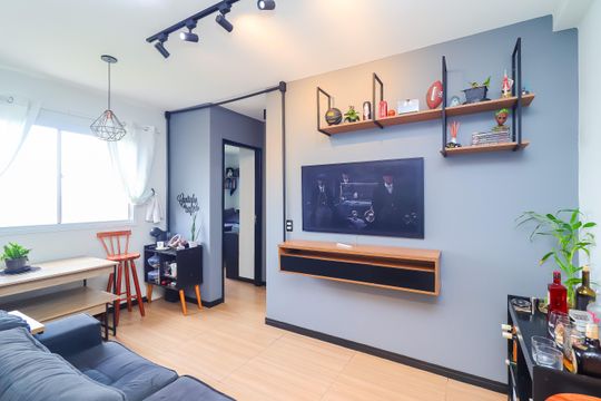 Sala de apartamento à venda com 2 quartos, 51m² em Jardim Nazareth, São Paulo
