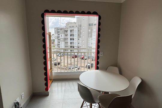 Detalhe Sala de apartamento para alugar com 2 quartos, 46m² em Jardim Pioneira, Cotia