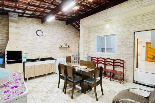 Área privativa/ Churrasqueira de casa de condomínio para alugar com 2 quartos, 85m² em Chácara Real (caucaia do Alto), Cotia