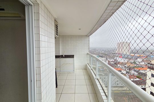 Varanda de apartamento para alugar com 2 quartos, 92m² em Vila Tupi, Praia Grande