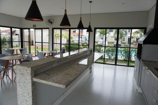 Área comum de casa de condomínio para alugar com 2 quartos, 74m² em Jardim Pacaembu, Americana