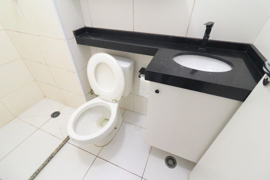 Banheiro de apartamento à venda com 2 quartos, 33m² em Colônia (zona Leste), São Paulo
