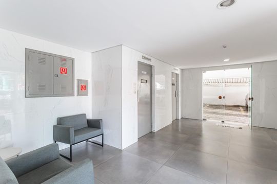 Hall social de apartamento à venda com 2 quartos, 63m² em Vila Olímpia, São Paulo