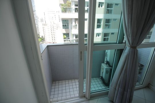 Varanda da Sala de apartamento para alugar com 2 quartos, 130m² em Gonzaga, Santos