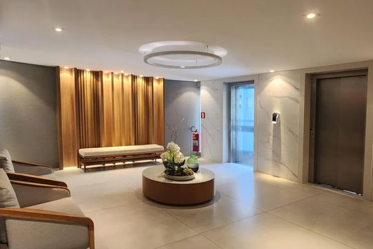 Área comum de apartamento para alugar com 2 quartos, 130m² em Gonzaga, Santos