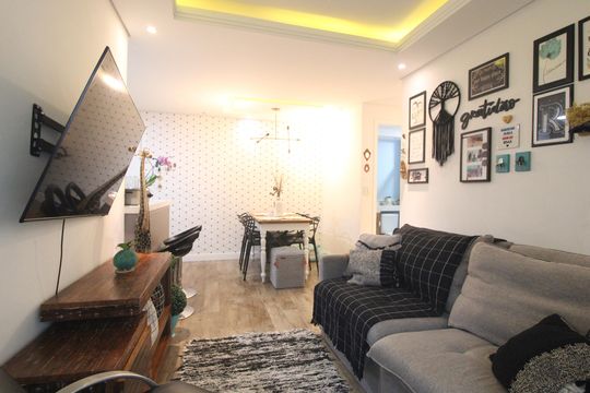 Sala de apartamento à venda com 2 quartos, 61m² em Vila Isa, São Paulo