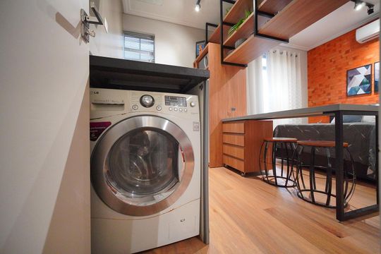 Quarto/Cozinha  de apartamento para alugar com 1 quarto, 25m² em Centro, Florianópolis