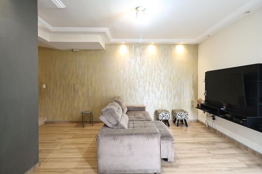 Sala de apartamento à venda com 3 quartos, 97m² em Vila Tibiriçá, Santo André