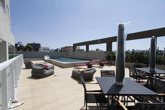 Área comum - Piscina de kitnet/studio para alugar com 1 quarto, 24m² em Nova Suíça, Belo Horizonte