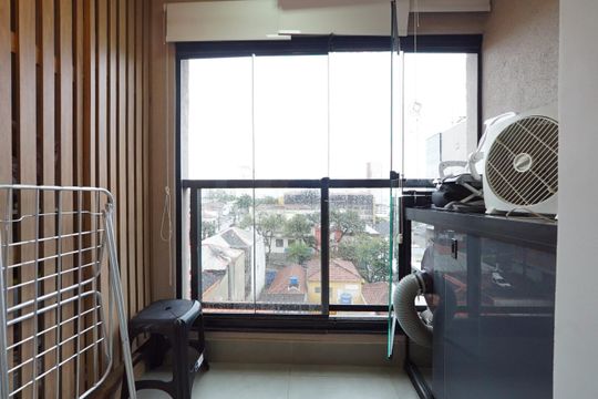 Varanda de kitnet/studio para alugar com 1 quarto, 28m² em Vila Deodoro, São Paulo