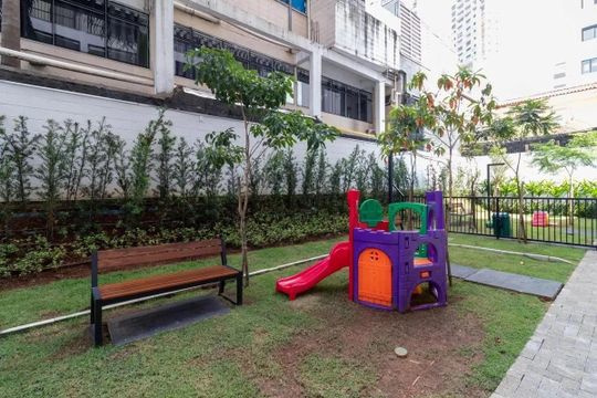 Área comum - Playground de apartamento para alugar com 1 quarto, 26m² em Barra Funda, São Paulo