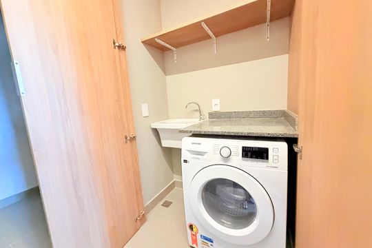 Área de serviço de kitnet/studio à venda com 1 quarto, 31m² em Vila Cordeiro, São Paulo