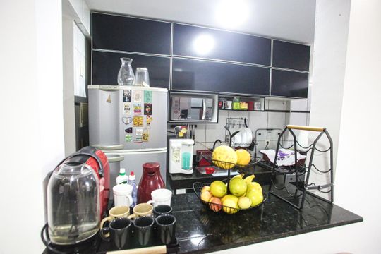 Cozinha de apartamento à venda com 2 quartos, 46m² em Taquara, Rio de Janeiro