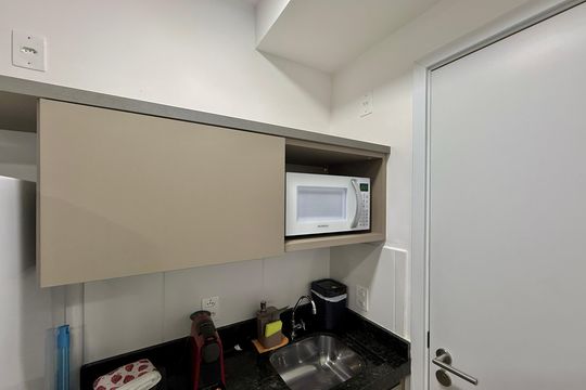 Cozinha de kitnet/studio à venda com 1 quarto, 18m² em Jardim Aeroporto, São Paulo