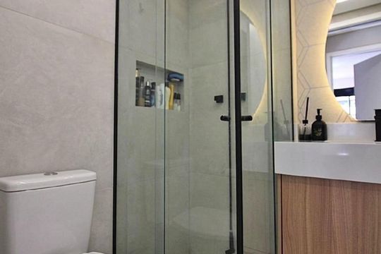 Banheiro de apartamento para alugar com 2 quartos, 55m² em Centro, São Bernardo do Campo