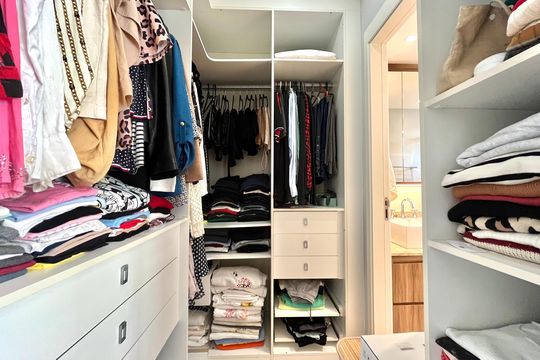 Closet da Suíte 1 de apartamento à venda com 2 quartos, 97m² em Chácara Inglesa, São Paulo