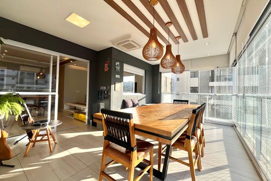 Varanda de apartamento à venda com 2 quartos, 97m² em Chácara Inglesa, São Paulo