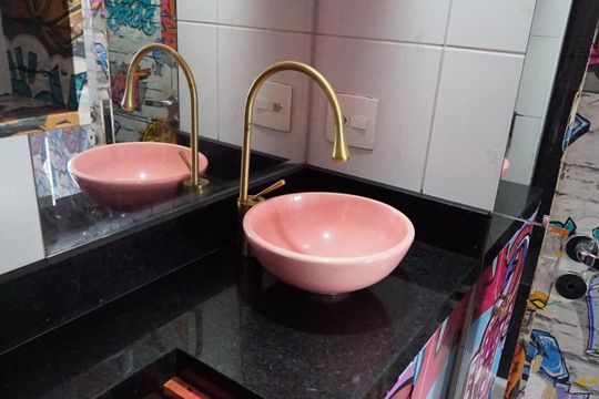 Banheiro de apartamento para alugar com 2 quartos, 45m² em Liberdade, São Paulo