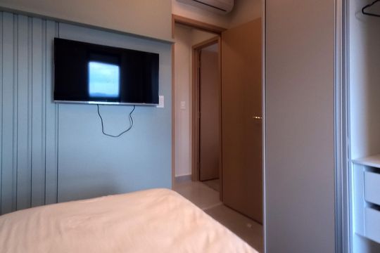 Quarto 1 de apartamento para alugar com 2 quartos, 65m² em Ponta da Praia, Santos