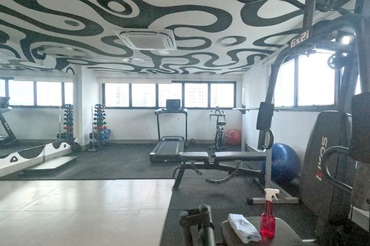 Área Comum - Academia de apartamento para alugar com 2 quartos, 65m² em Ponta da Praia, Santos