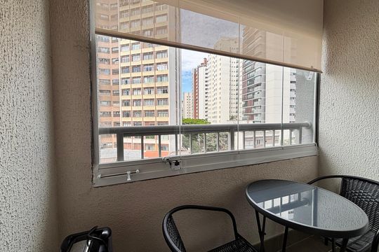Varanda de apartamento para alugar com 1 quarto, 26m² em Vila Nova Conceição, São Paulo